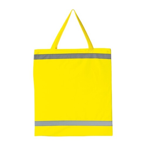 Korntex Warnsac® Reflective Shopping Bag With Short Handles (Signal Yellow, ca. 38 x 42 cm)