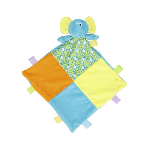 Baby Multi Colored Comforter with Rattle