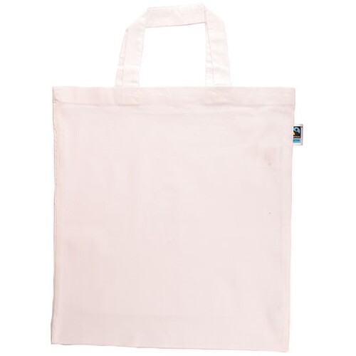 Cotton bag, Fairtrade cotton, short handles