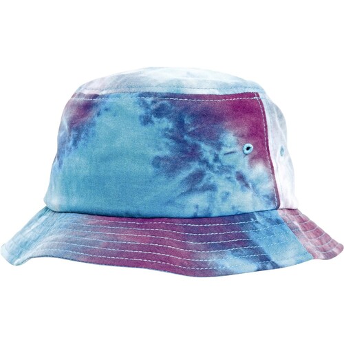 FLEXFIT Festival Print Bucket Hat (Purple, Turquoise, One Size)