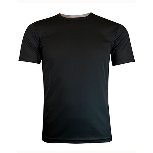 Oltees Unisex Funktions-Shirt Basic Recycelt (Black, XS)