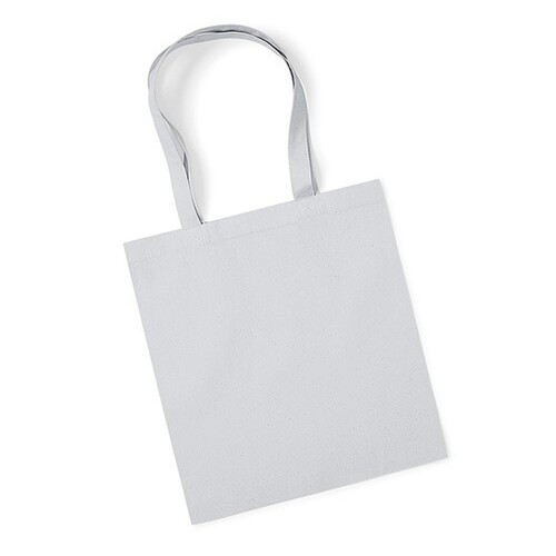 Westford Mill Organic Premium Cotton Bag (Light Grey, 38 x 42 cm)