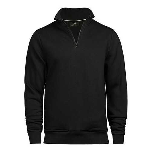 Tee Jays Half Zip Sweatshirt (Black, S)