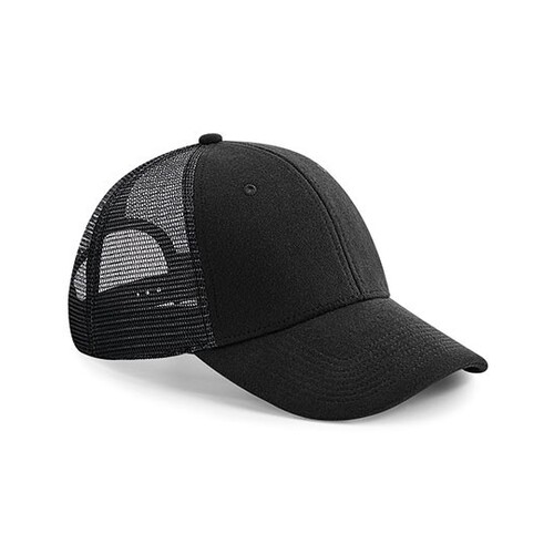 Beechfield Jersey Athleisure Trucker Cap (Black, One Size)