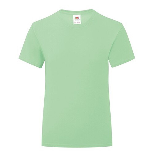 Fruit of the Loom Girls Iconic T (Neo Mint, 164)