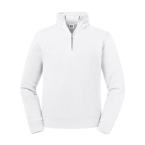 Russell Authentic 1/4 Zip Sweat (White, XS)