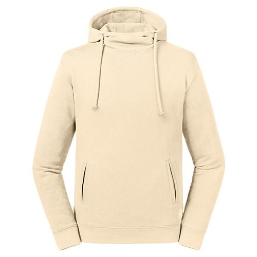 Russell Pure Organic Pure Organic High Collar Hooded Sweat (Natural, 3XL)