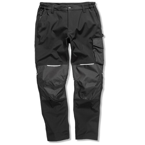 Result WORK-GUARD Slim Fit Soft Shell Work Trouser (Black, XS)