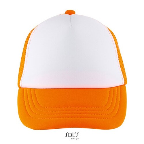 SOL´S Kids´ Bubble Cap (White, Neon Orange, One Size)