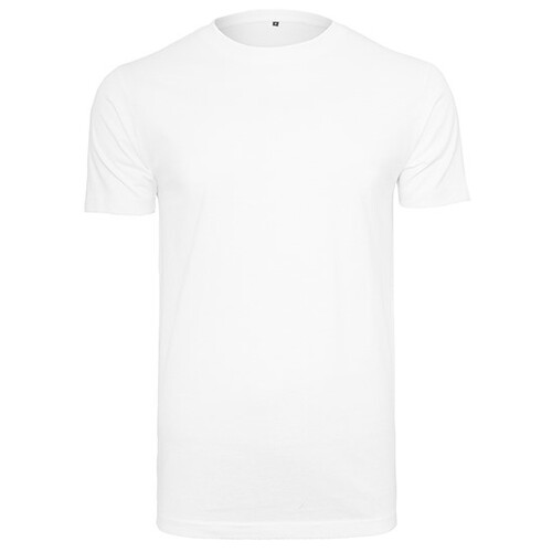 Build Your Brand Organic T-Shirt Round Neck (White, 5XL)