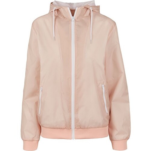 Build Your Brand Ladies´ Windrunner (Light Pink, White, 5XL)