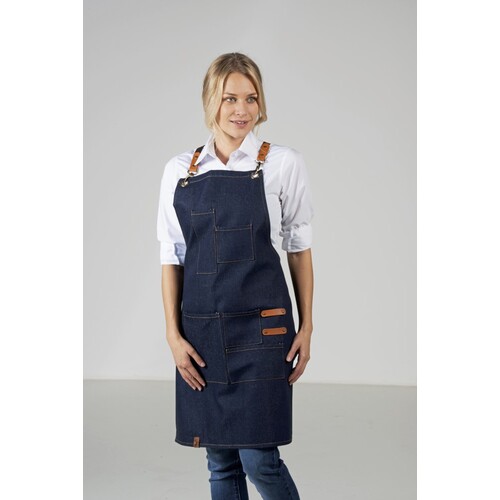 Bib apron denim