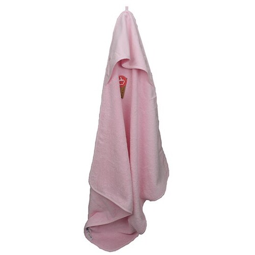 ARTG PRINT-Me® Baby Hooded Towel (Light Pink, Light Pink, Light Pink, 75 x 75 cm)