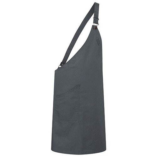 Asymmetrical bib apron Classic with pocket