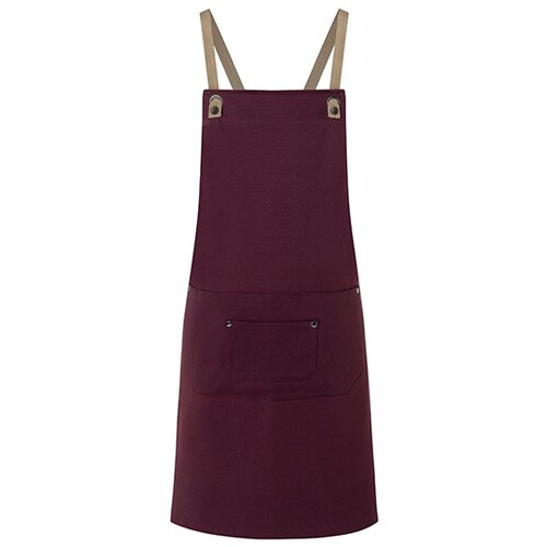 Bib apron Urban-Nature with cross straps and large pocket