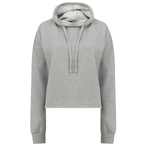 SF Women Women´s Cropped Slounge Hoody (Heather Grey, XL)