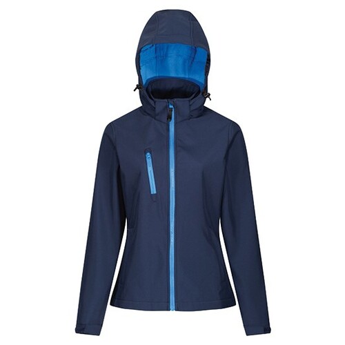 Giacca softshell con cappuccio stampabile a 3 strati Venturer da donna