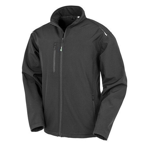 Result Genuine Recycled Recycled 3-Layer Printable Softshell Jacket (Black, 4XL)