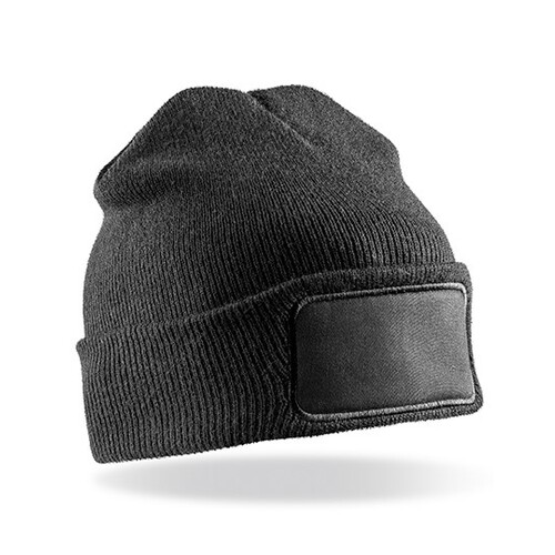 Result Genuine Recycled Recycled Thinsulate™ Printers Beanie (Black, One Size)