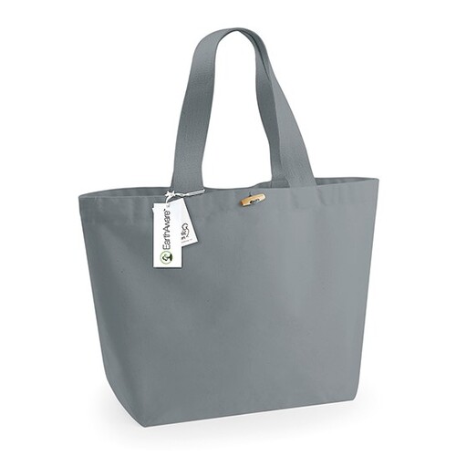 Westford Mill EarthAware® Organic Marina Bag XL (Pure Grey, 40 x 39 x 19 cm)