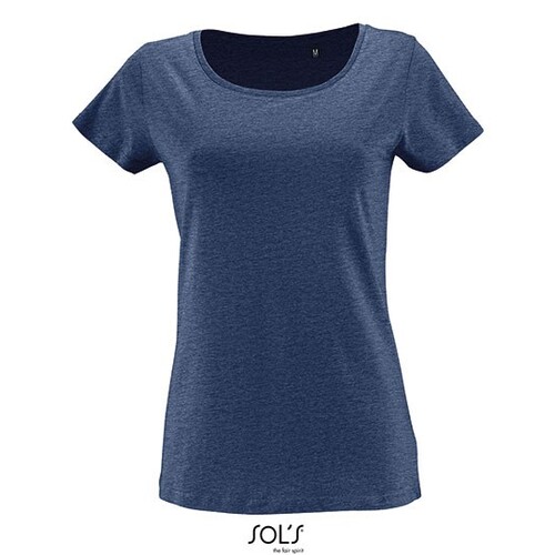 SOL´S Women´s Short Sleeved T-Shirt Milo (Heather Denim, S)