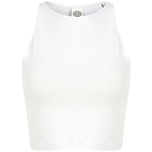 SF Women Women´s Cropped Top (White, XL)