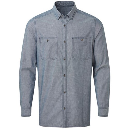 Men's Organic Chambray Fairtrade Long Sleeve Shirt