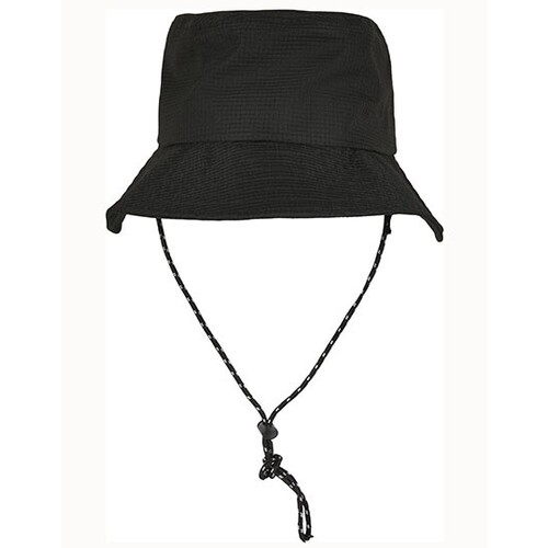 FLEXFIT Adjustable Flexfit Bucket Hat (Black, One Size)