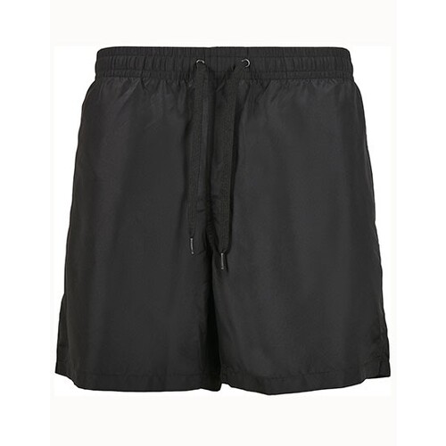 Build Your Brand Recycled Swim Shorts (Black, S)