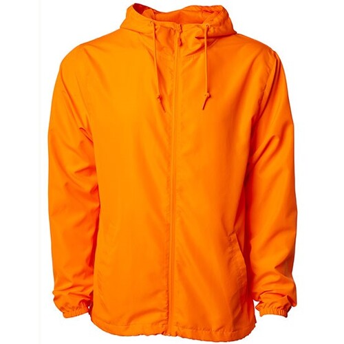 Independent Unisex Lightweight Windbreaker Jacket (Safety Orange, Safety Orange, Safety Orange, XS)