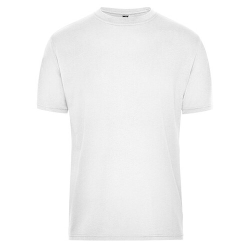 James&Nicholson Men´s Bio Workwear T-Shirt (White, XS)