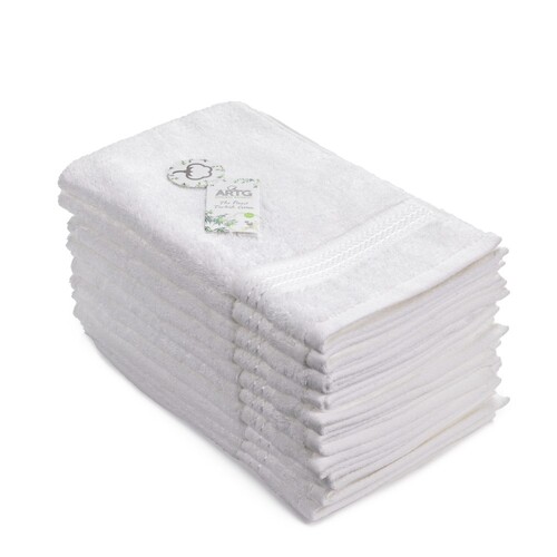 ARTG Natural Bamboo Guest Towel (White, 40 x 60 cm)