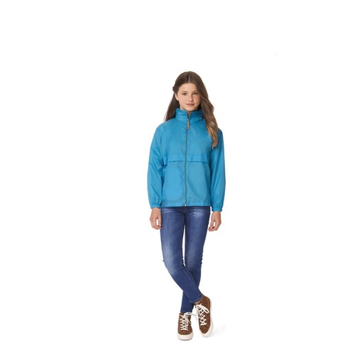 B&C COLLECTION Kids´ Jacket Sirocco (Atoll, 3/4 (98/104))
