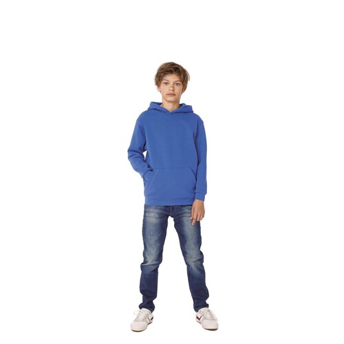 B&C BE INSPIRED Kids´ Hooded Sweat (Very Turquoise, 12/14 (152/164))
