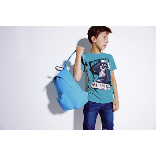BagBase Junior Fashion Backpack (Surf Blue, Graphite Grey, 28 x 38 x 19 cm)