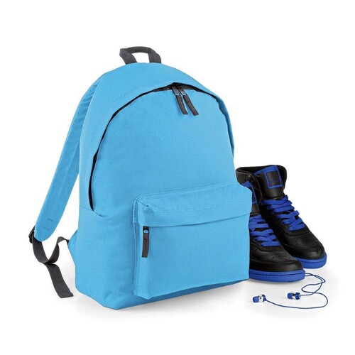 BagBase Junior Fashion Backpack (Black, 28 x 38 x 19 cm)
