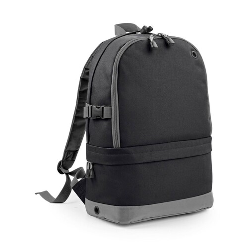 BagBase Athleisure Pro Backpack (Black, 31 x 44 x 16 cm)