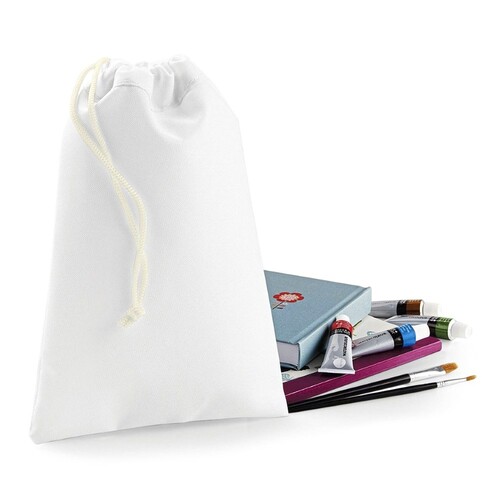 BagBase Sublimation Stuff Bag (White, XS (10 x 14 cm))