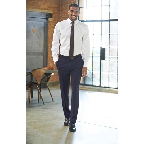 Brook Taverner Sophisticated Collection Cassino Trouser (Navy, 30W(44)/36)