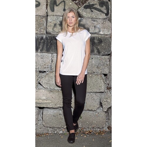 Tee-shirt femme à épaules étendues Build Your Brand (White, XL)