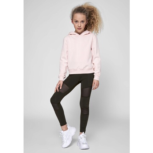 Build Your Brand Girls Cropped Sweat Hoody (Black, 158/164)