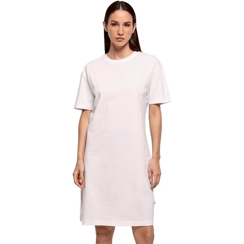 Build Your Brand Ladies´ Organic Oversized Slit Tee Dress (White, XL)