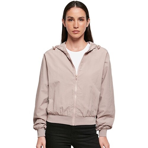 Chaqueta Build Your Brand Batwing arrugada para mujer (rosa crepúsculo, S)