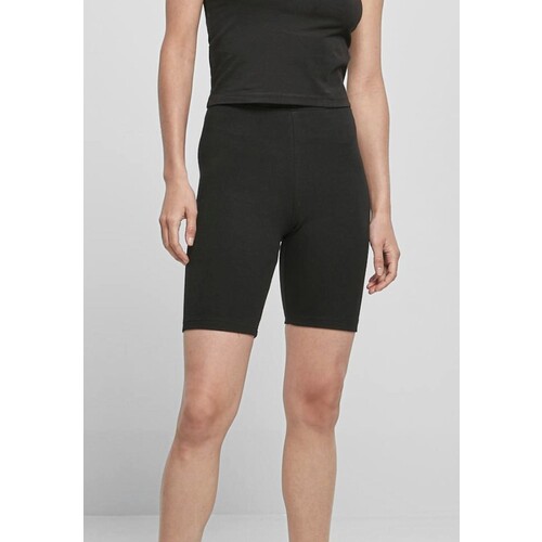 Build Your Brand Pantaloncini da ciclismo a vita alta da donna (nero, S)