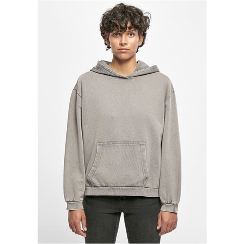 Sudadera con capucha Build Your Brand Ladies Acid Washed Oversize Hoody (Asphalt, XL)