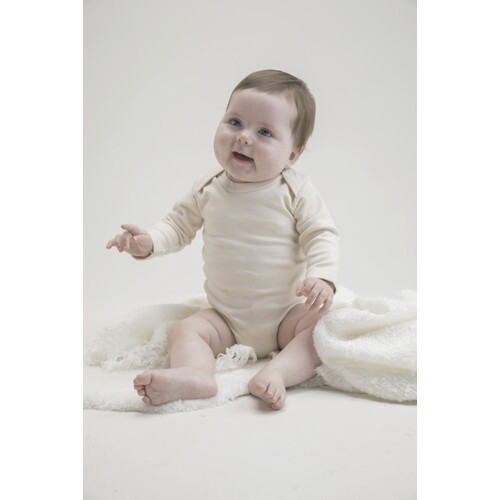 Babybugz Baby Long Sleeve Bodysuit (White, 12-18 Monate)