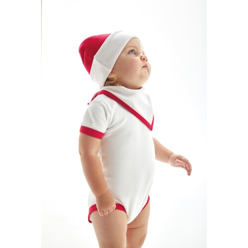 Babybugz Baby Reversible Slouch Hat (White, Red, One Size)