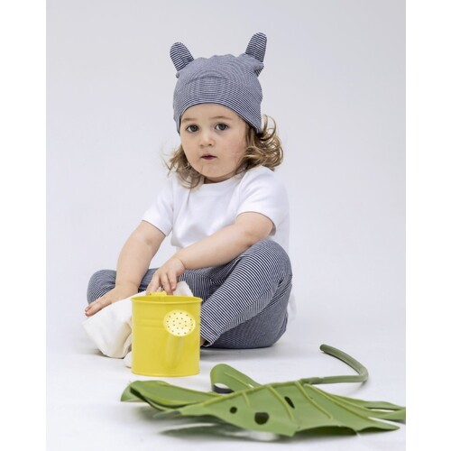 Babybugz Little Hat With Ears (Organic Natural, Mocha, One Size)