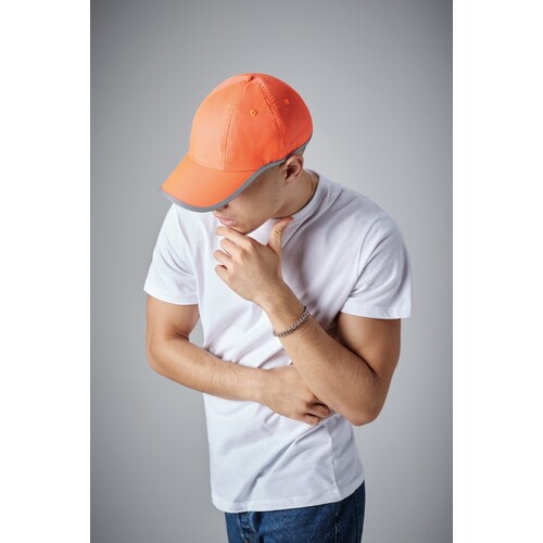 Beechfield Enhanced-Viz Cap (Fluorescent Orange, One Size)