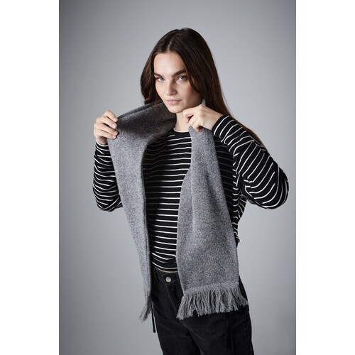 Beechfield Classic Knitted Scarf (Black, 152 x 18 cm)